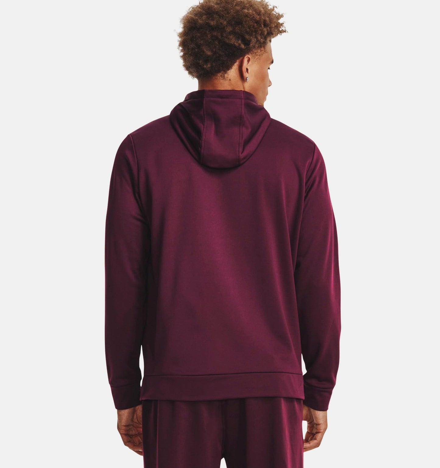 Under Armour mens Armour Fleece Big Logo Hoodie, (600) Dark Maroon / / Black, Large Tall