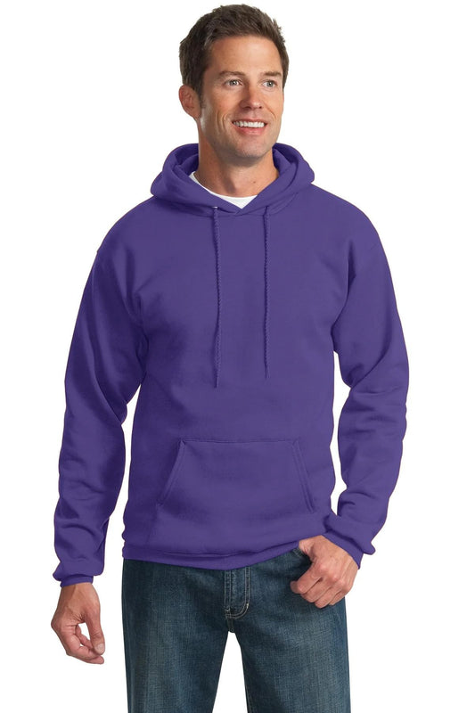 Port & Company Tall Fleece Pullover Hooded Sweatshirt Purple 2XL Tall
