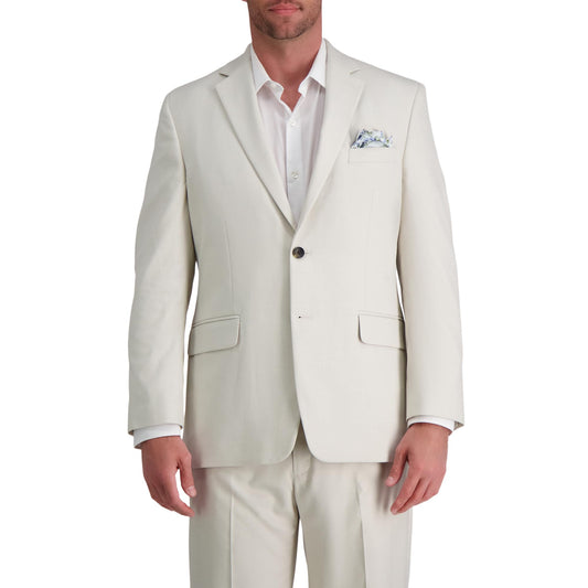 J.M. Haggar Men's Suit Jacket, Ivory, 50 Tall
