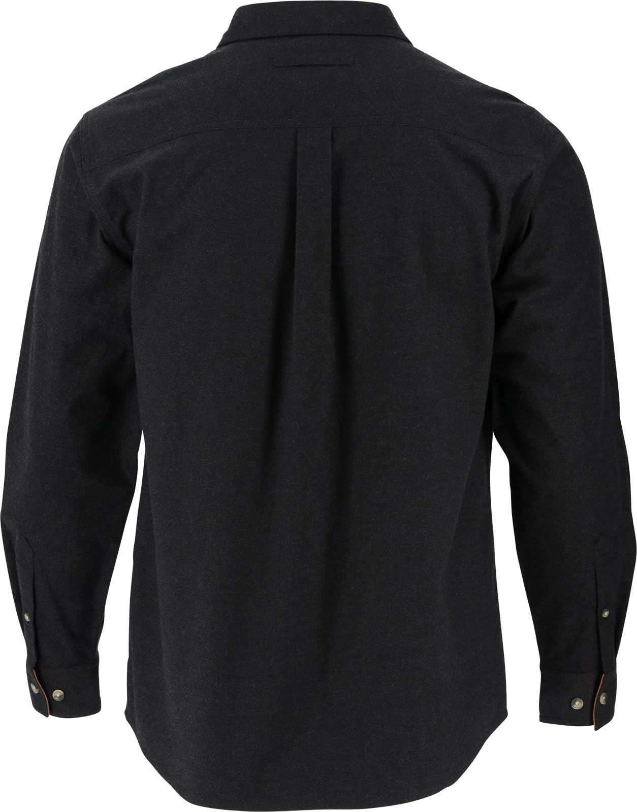 Legendary Whitetails Men's Big & Tall Flannel Shirt Long Sleeve Button Down Relaxed Fit, Black Heather