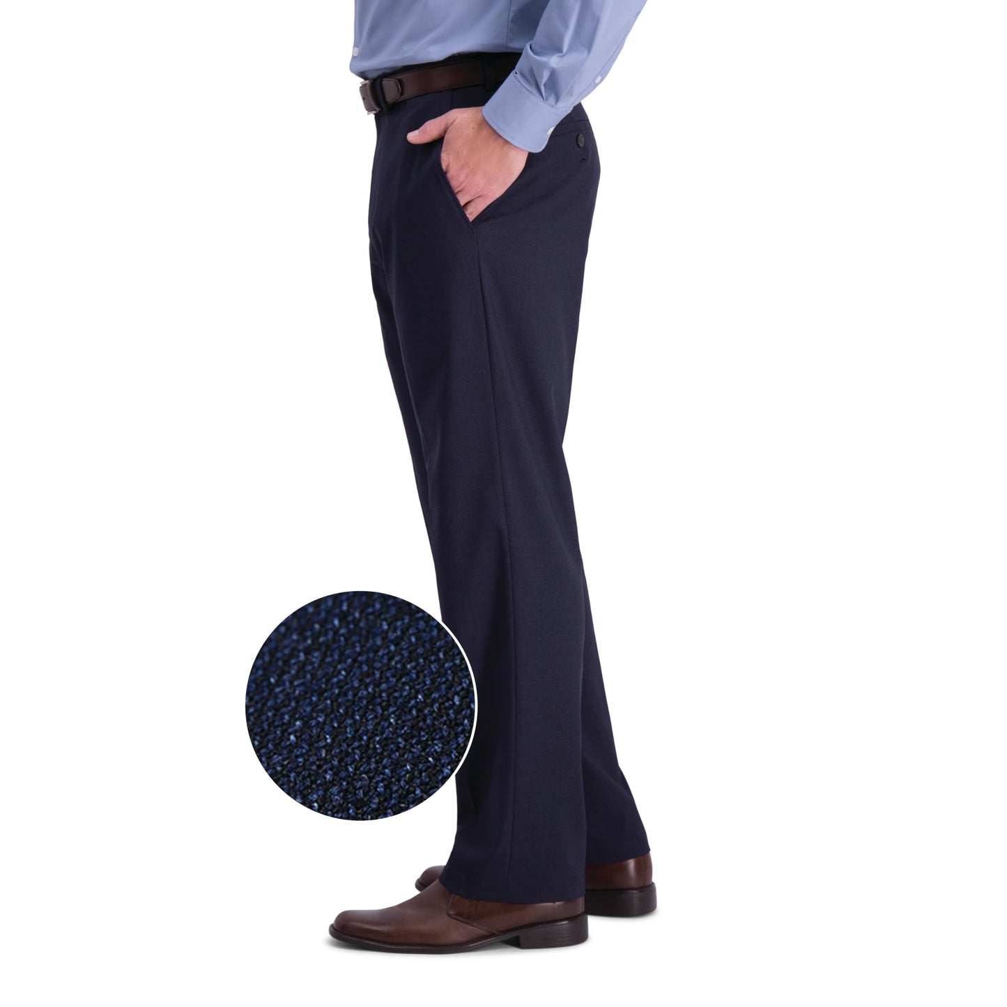 J.M. Haggar Men's Suit Jacket Pant, Dark Navy, 52 Tall