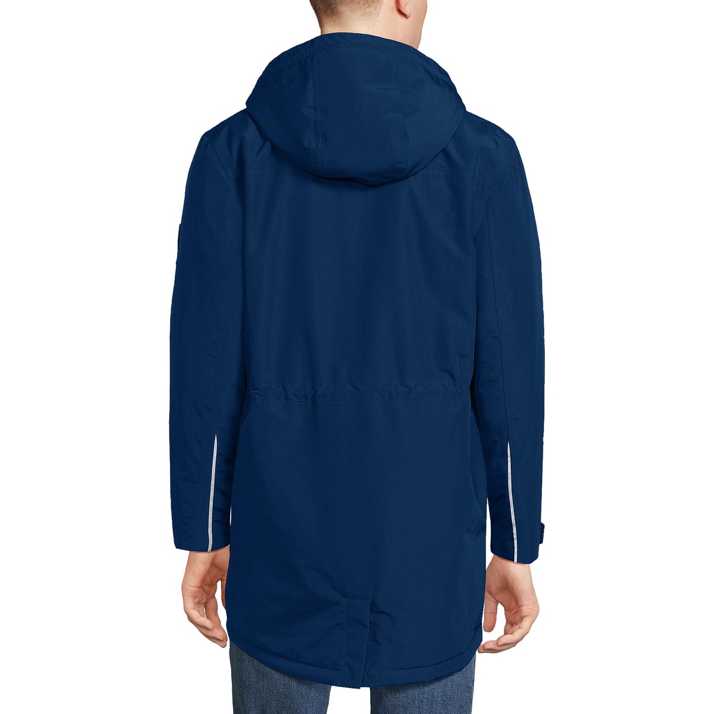 Lands' End Mens Squall Waterproof Parka Deep Sea Navy Big And Tall 4xlt