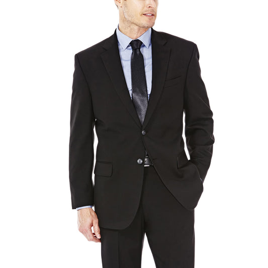 J.M. Haggar Men's Suit Jacket, Black, 46 Tall