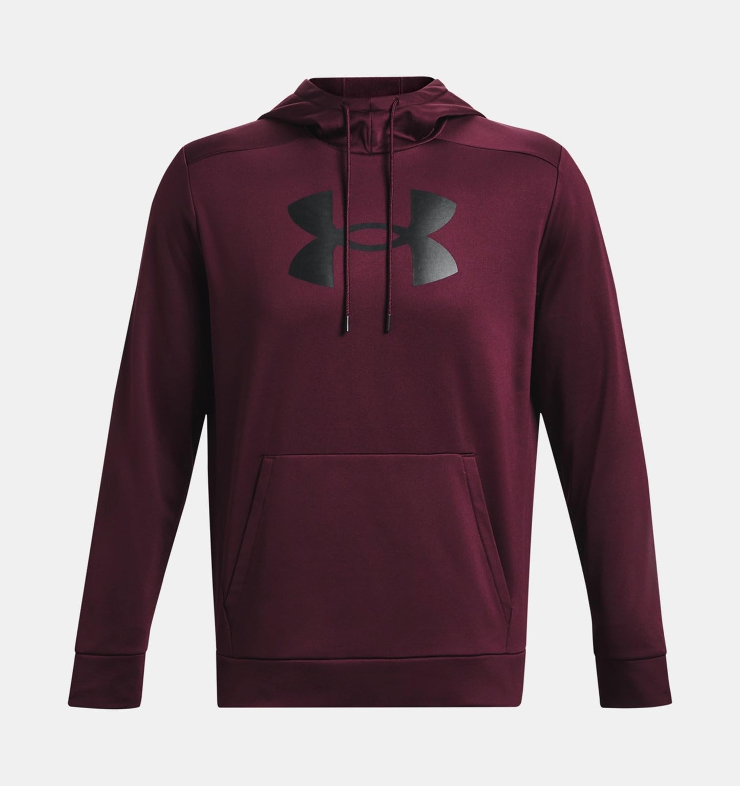 Under Armour mens Armour Fleece Big Logo Hoodie, (600) Dark Maroon / / Black, Large Tall