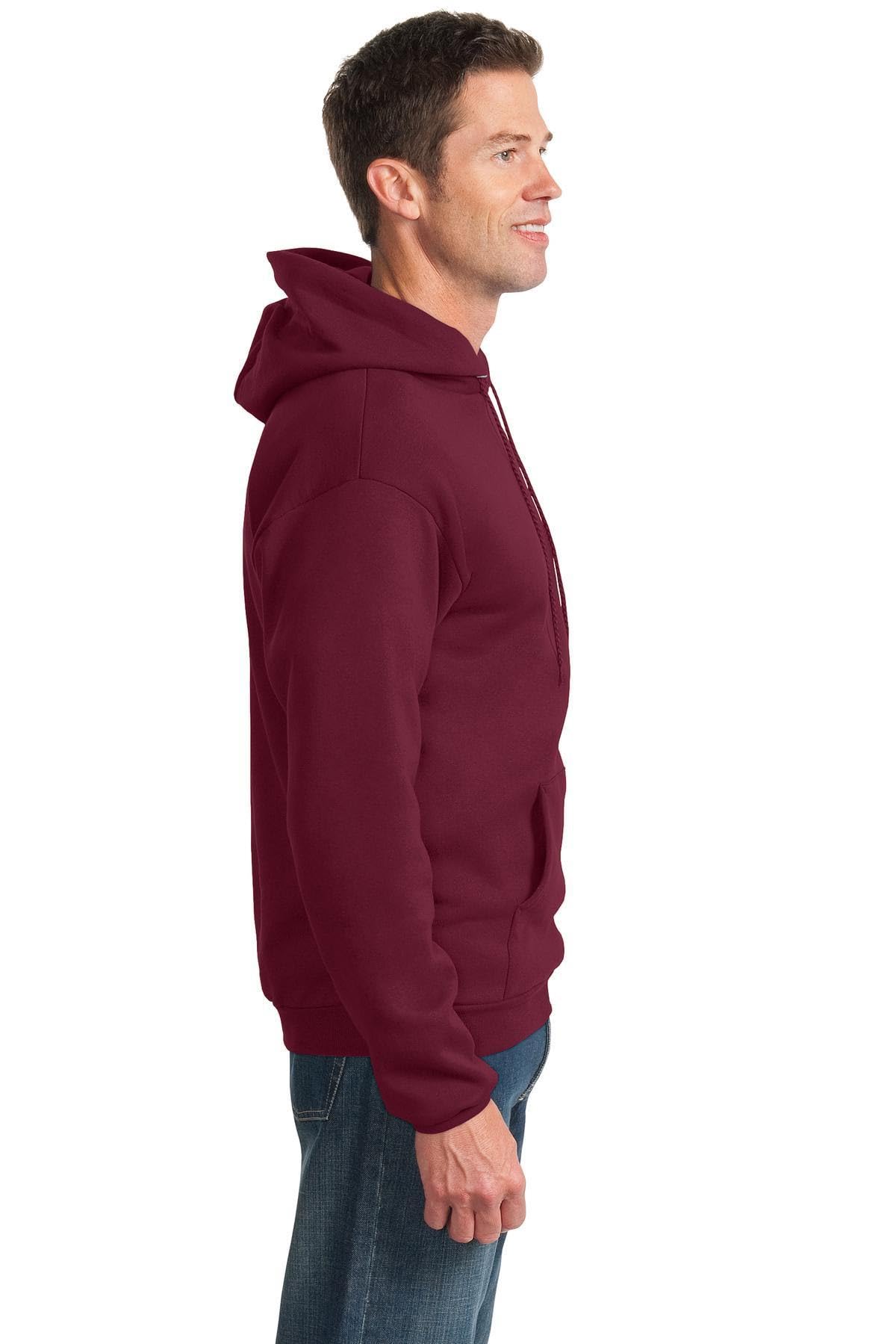 Port & Company Tall Essential Fleece Pullover Hooded Sweatshirt 4XLT Cardinal