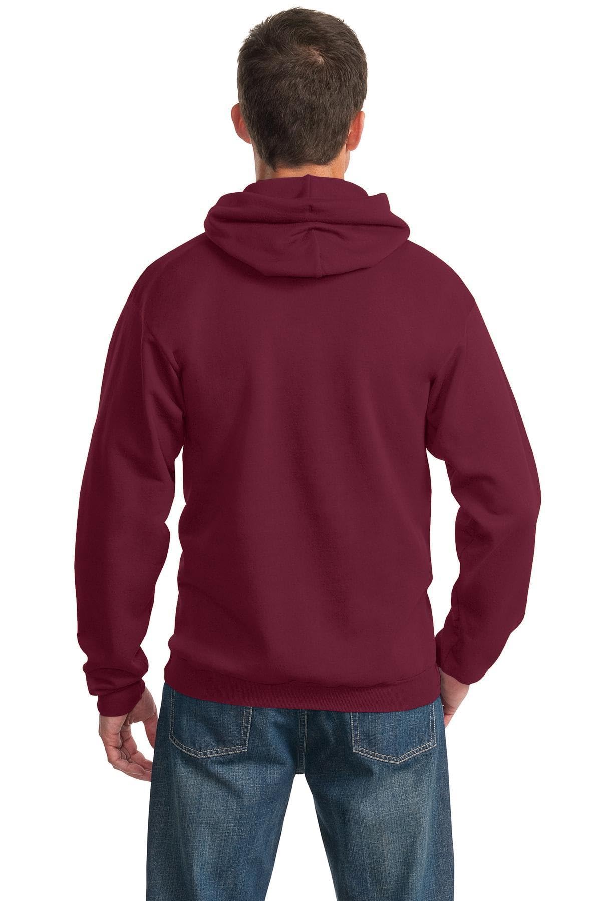 Port & Company Tall Essential Fleece Pullover Hooded Sweatshirt 4XLT Cardinal