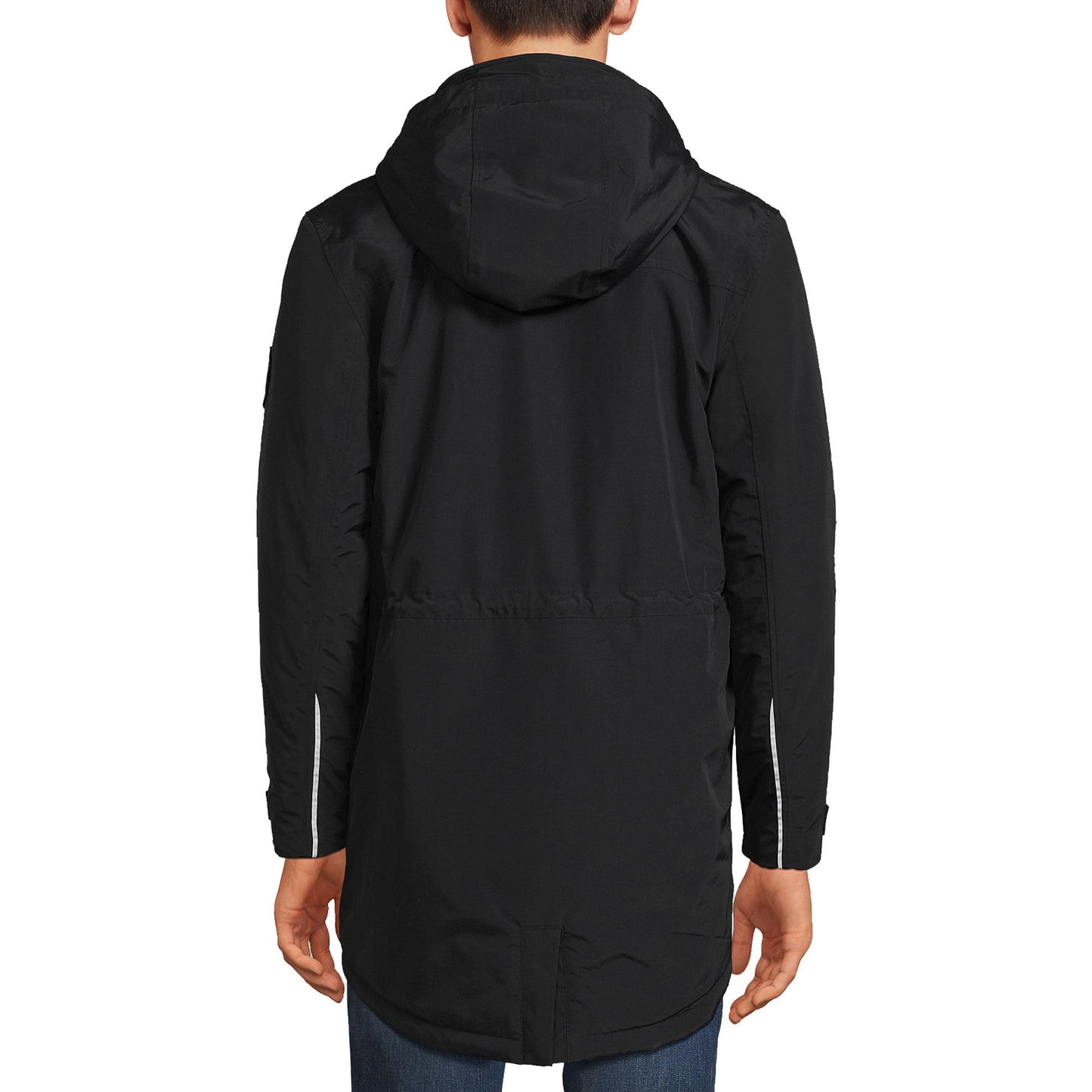 Lands' End Mens Squall Waterproof Parka Black Big And Tall 4xlt