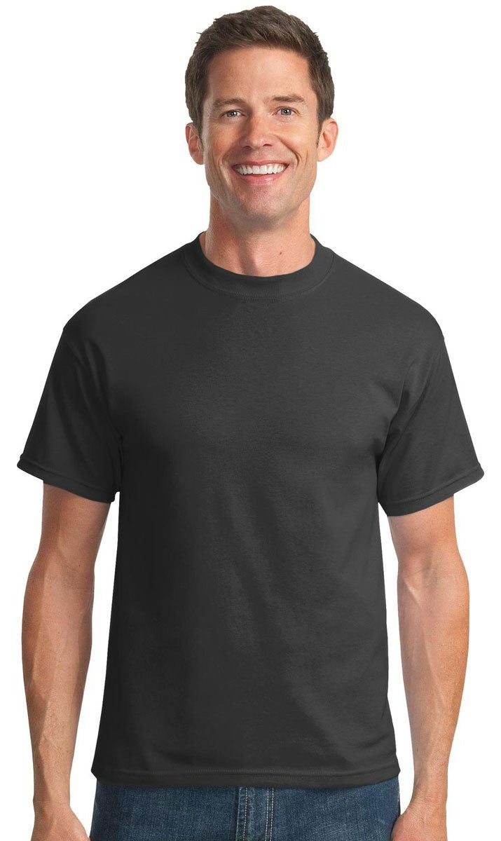 Port & Company Men's Tall 50/50 Cotton/Poly T Shirts 3XLT Charcoal