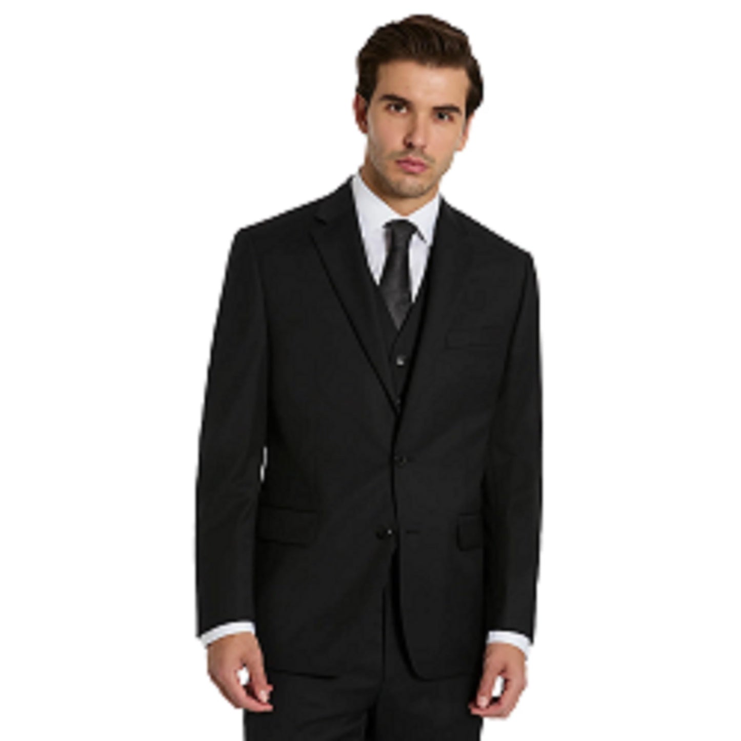 Michael Kors Black Plain Classic Sport Coats|Black,46XL