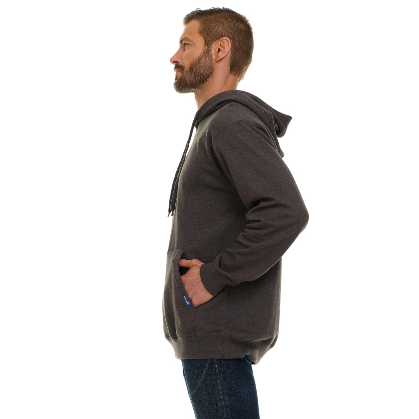 Wrangler Big and Tall Hoodie for Men, Fleece Heavyweight Pullover Sweatshirt, Relaxed Fit Mens Work Hoodies - 4XLT