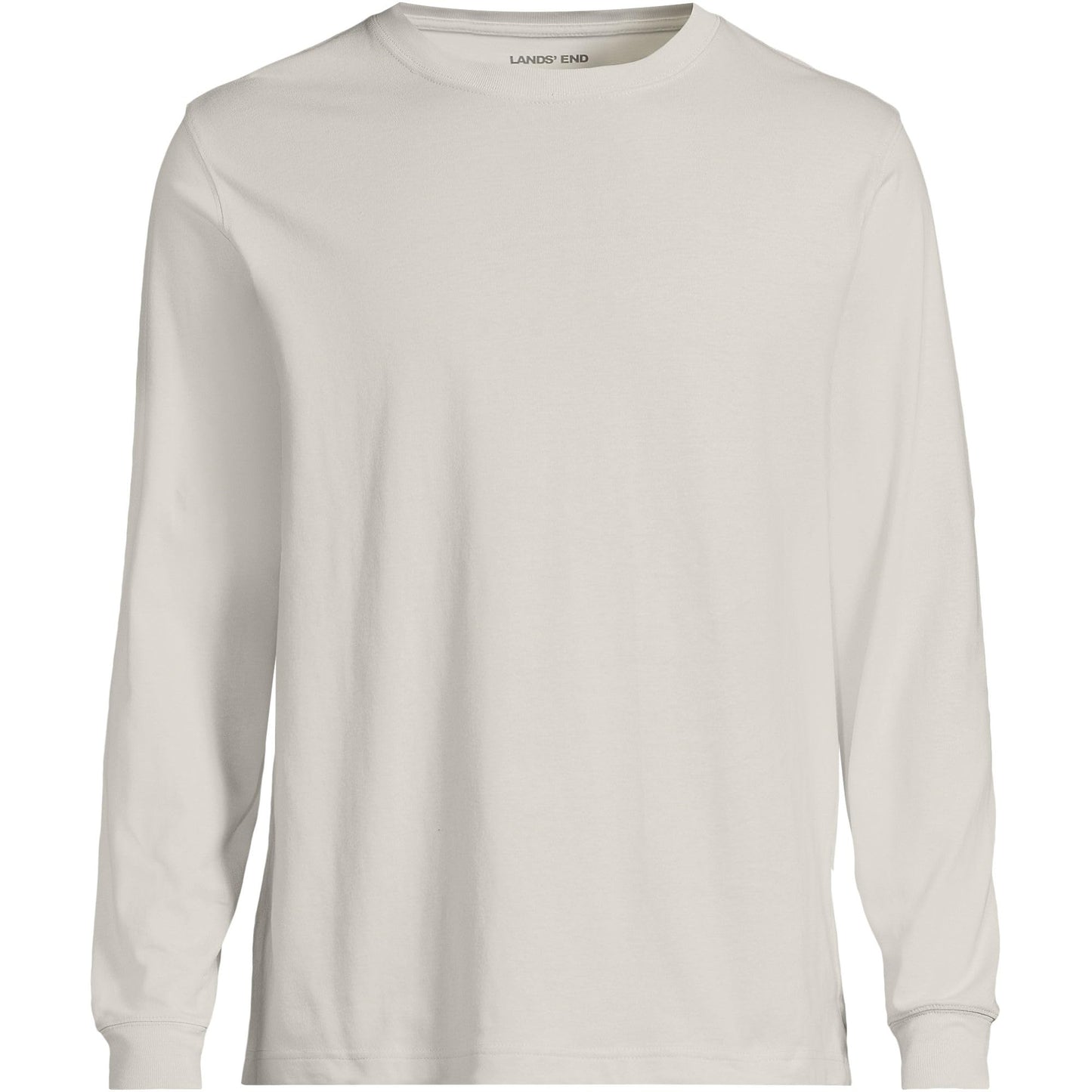 Lands' End Mens Long Sleeve Super-T Tee Light Stone Tall X-Large