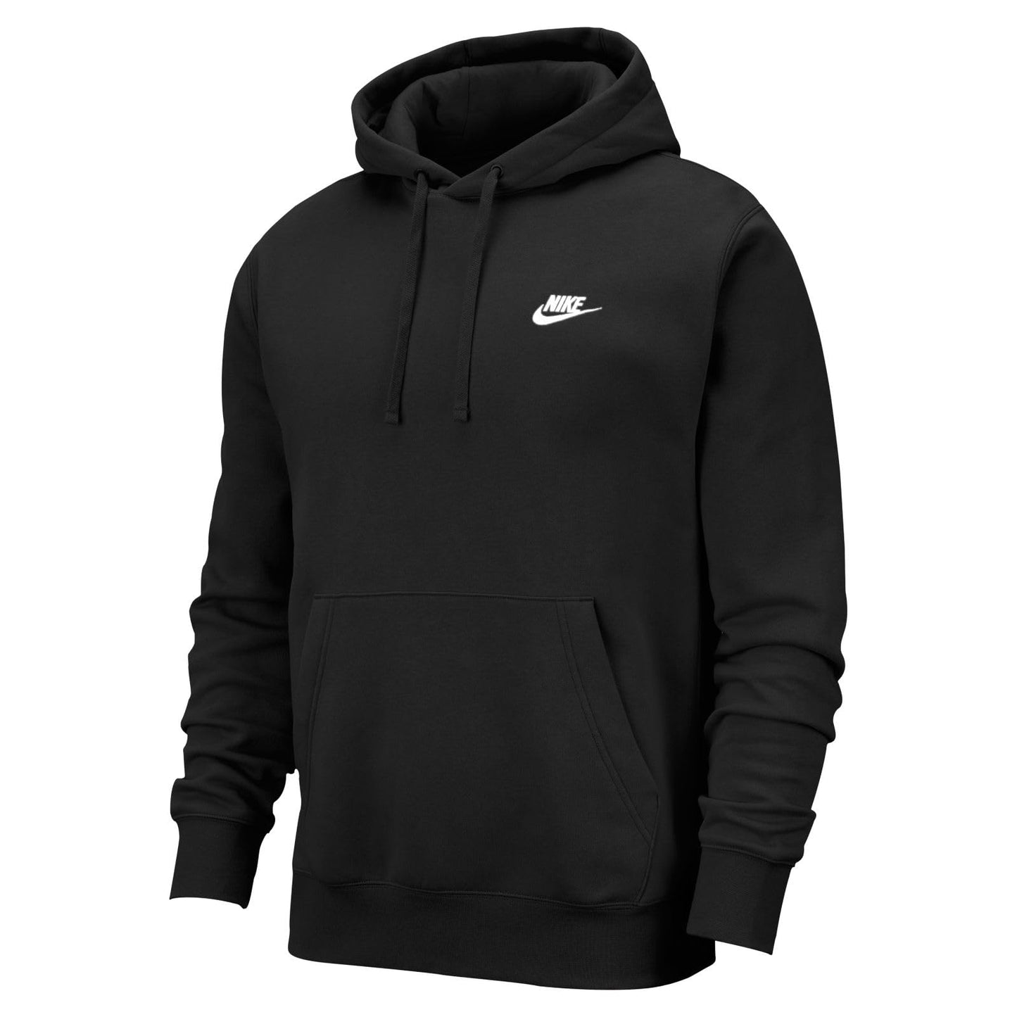Nike Pull Over Hoodie, Black/Black/White, Medium-T
