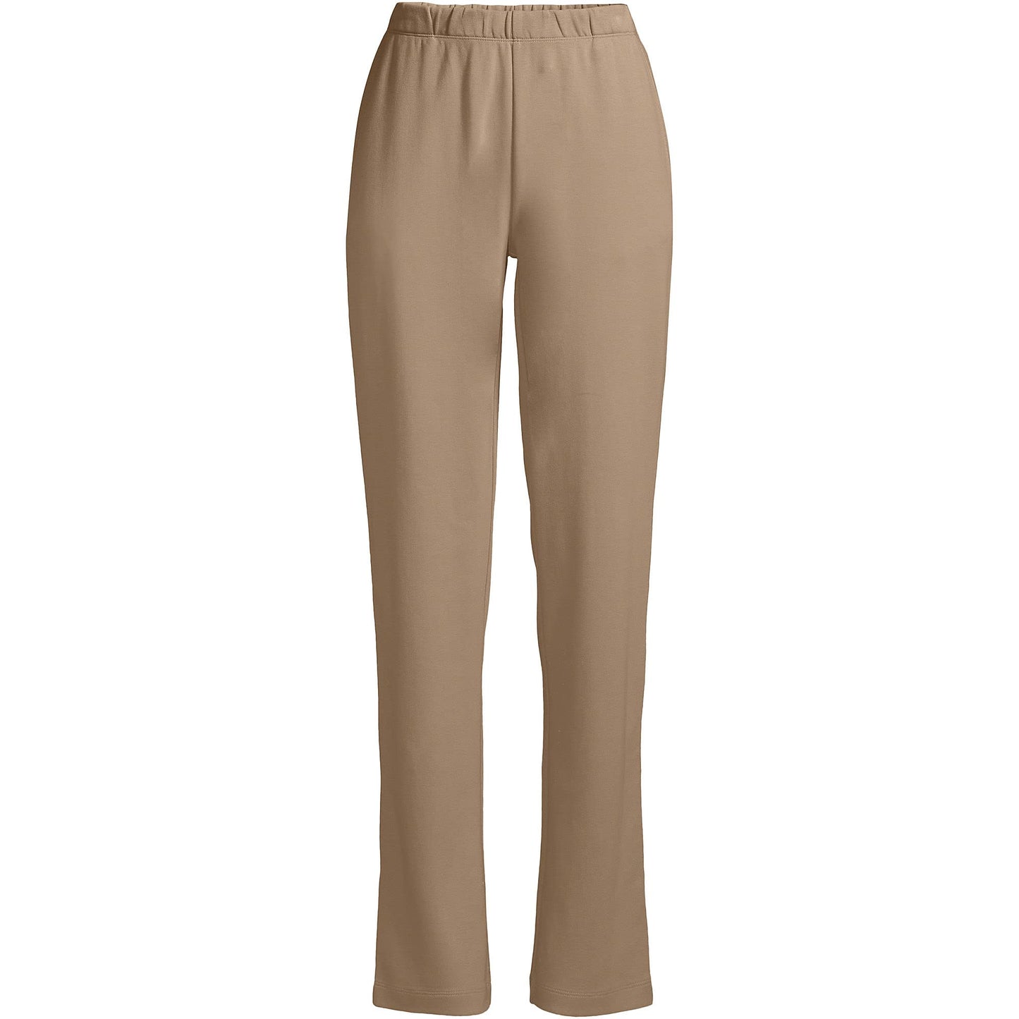 Lands' End Women s Sport Knit Pants Rich Camel Tall Large