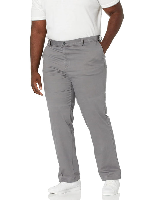Dockers Men's Classic Fit Easy Khaki Pants (Regular and Big & Tall), Burma Grey, 40W x 36L