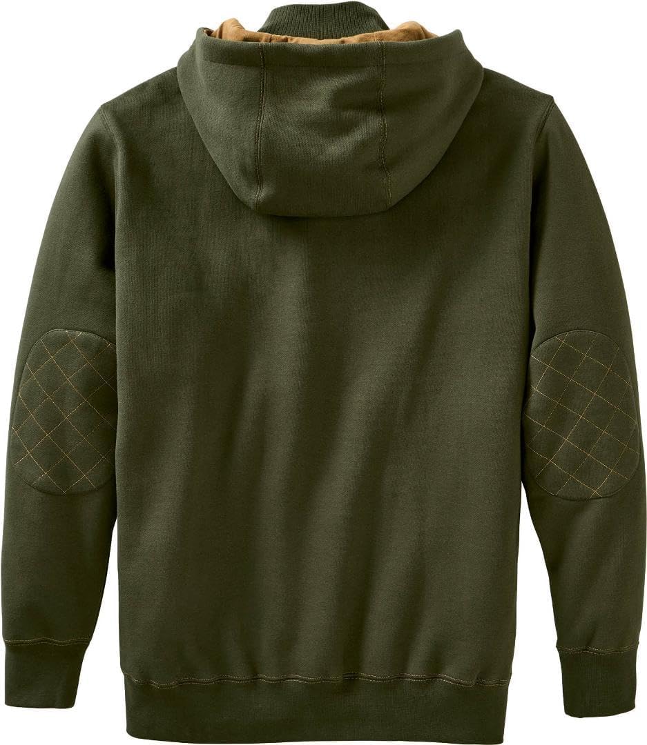 Legendary Whitetails Men's Big & Tall Tough As Buck 1/4 Zip Action Hoodie, Loden, 3X-Large