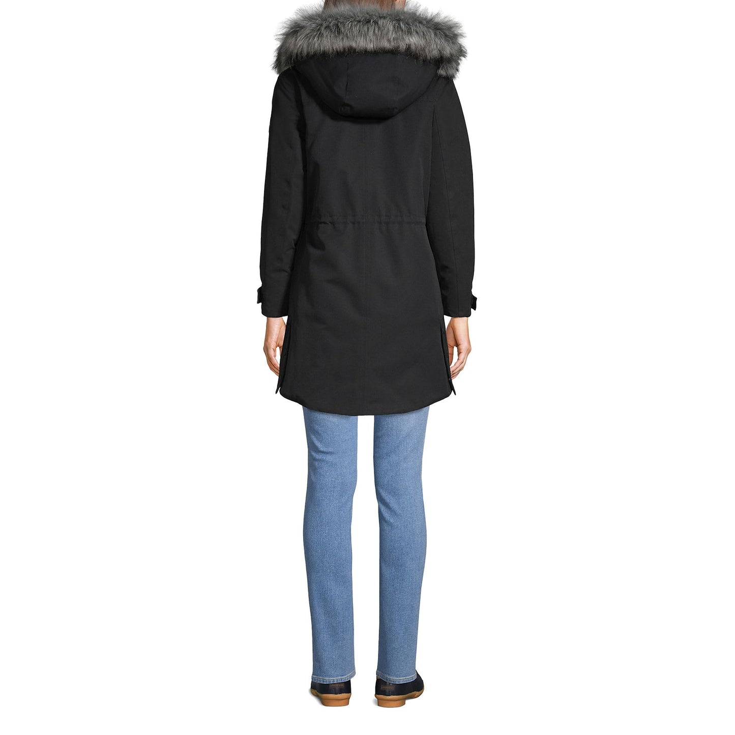 Lands' End Womens Expedition Down Parka Black Tall X-Large