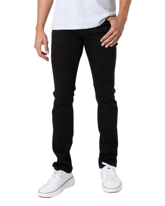 True Classic Mens Jeans – Stretch Jeans for Men, Slim Fit Men’s Stretch Jean - Tapered Skinny Fit, High-Stretch - Black, 36W X 36L