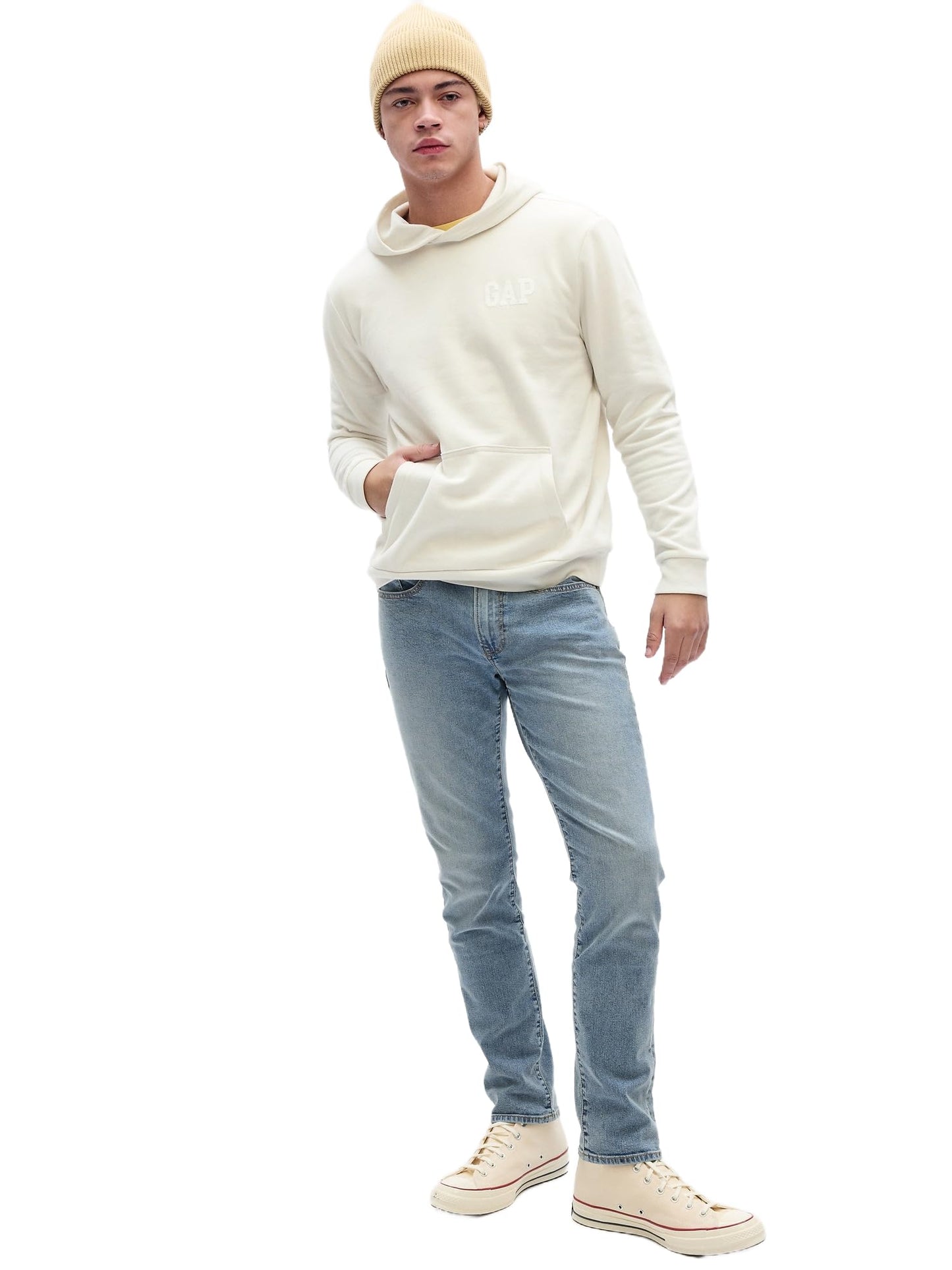 GAP Mens Everyday Slim Jeans Light Wash 36X36