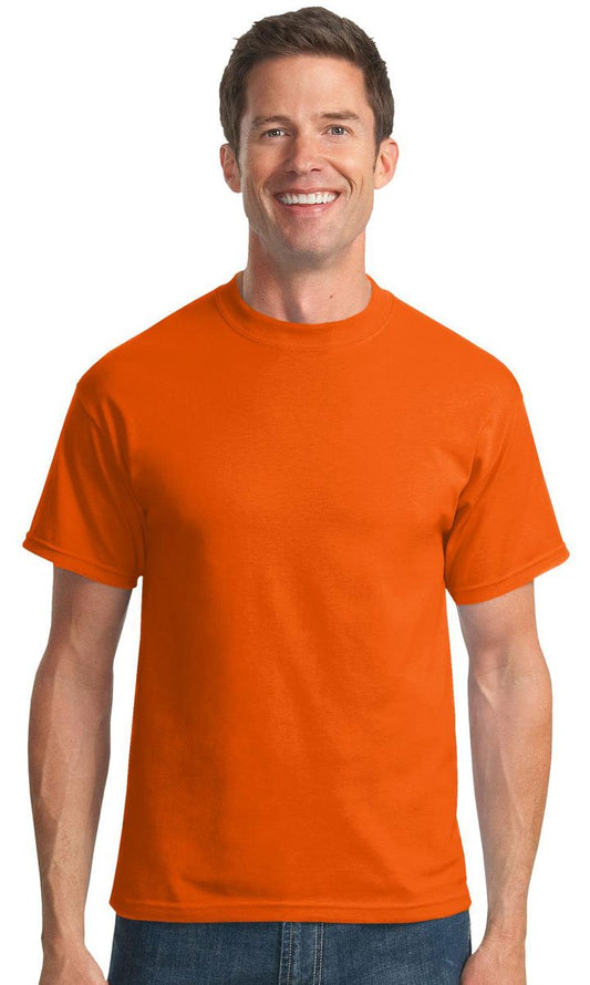 Port & Company Men's Tall 50/50 Cotton/Poly T Shirts LT Orange