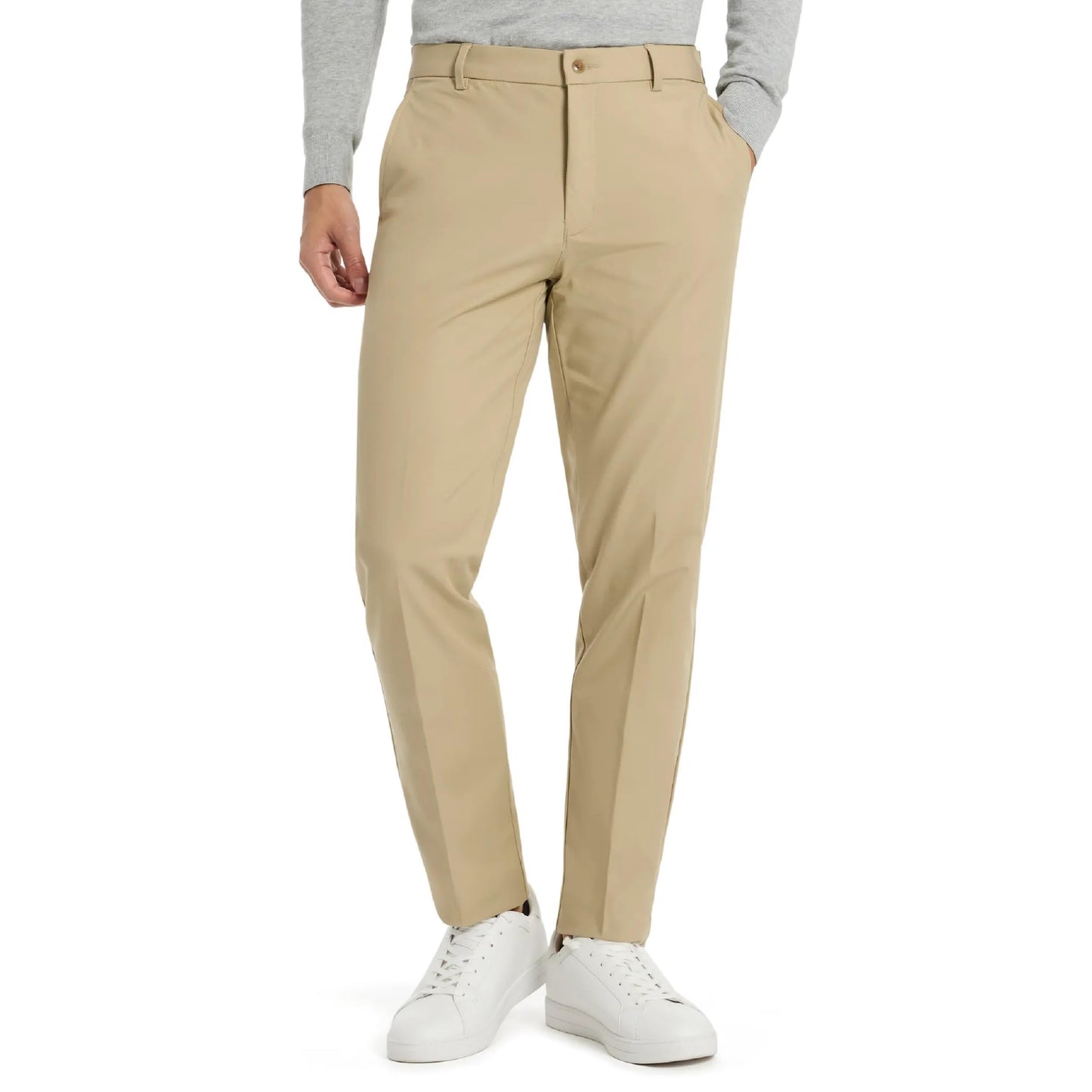 Michael Kors Beige Solid Classic Pants|Beige,40/36
