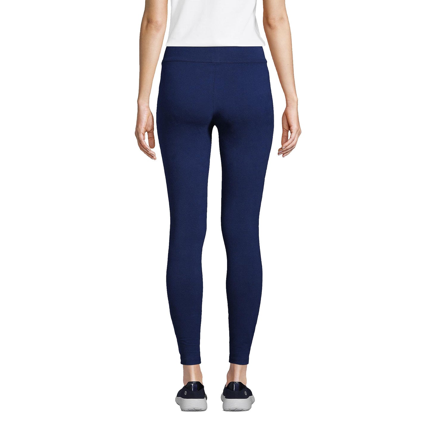 Lands' End Womens Starfish Leggings Deep Sea Navy Tall Medium