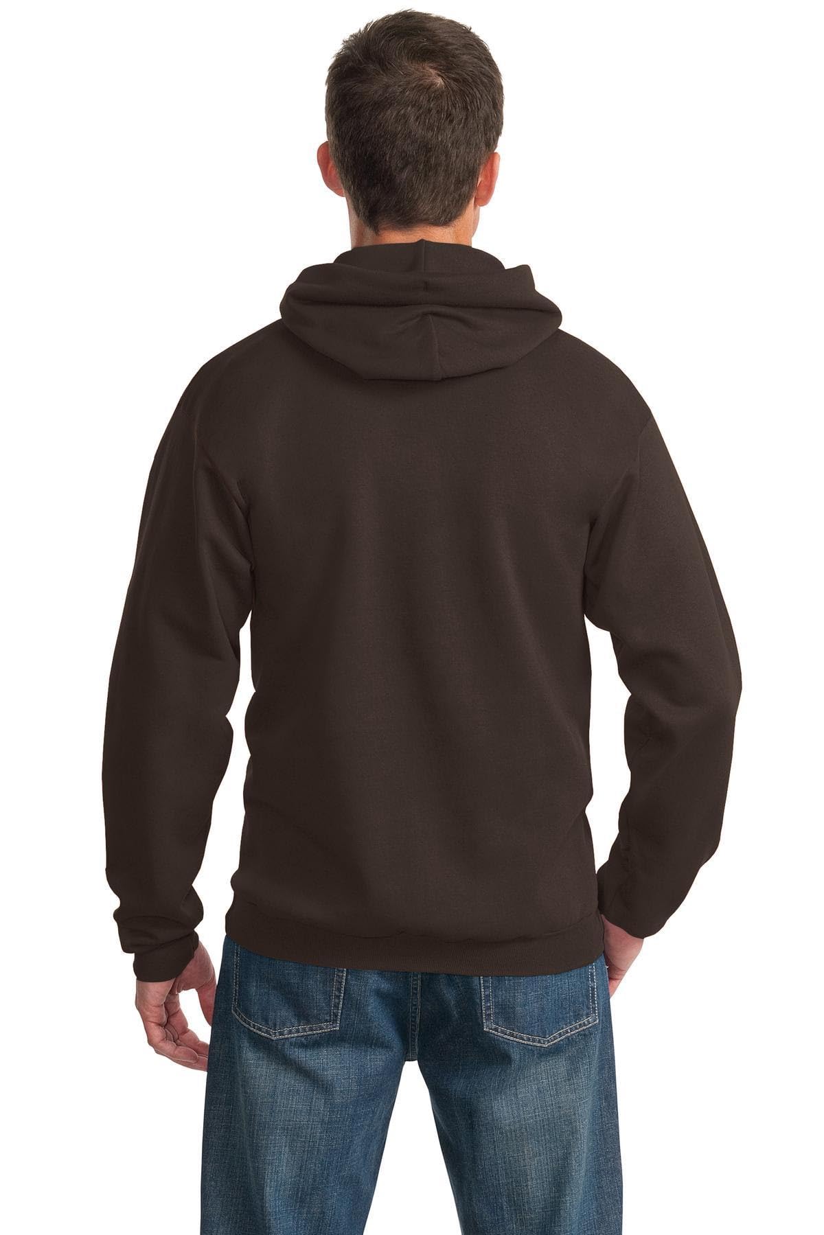 P&C Tall Essential Fleece Pullover Hooded Sweatshirt 4XLT Dark Chocolate Brown