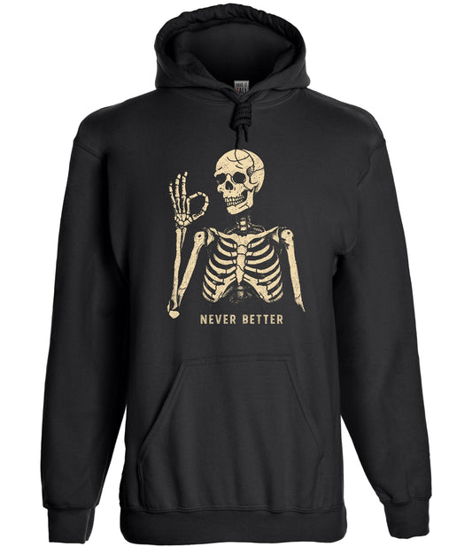 Have It Tall Men's Never Better Graphic Tall Hoodie Black Large Tall