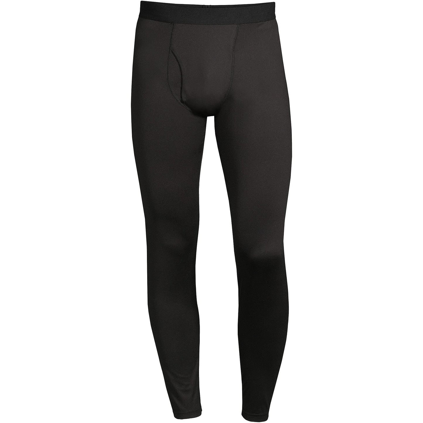 Lands' End Mens Stretch Thermaskin Pant Black Tall XX-Large
