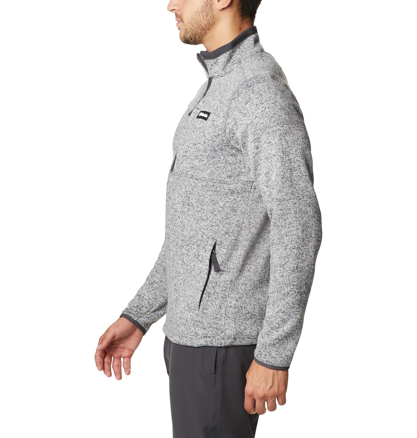 Columbia Men's Sweater Weather Full Zip, City Grey Heather, Large Tall