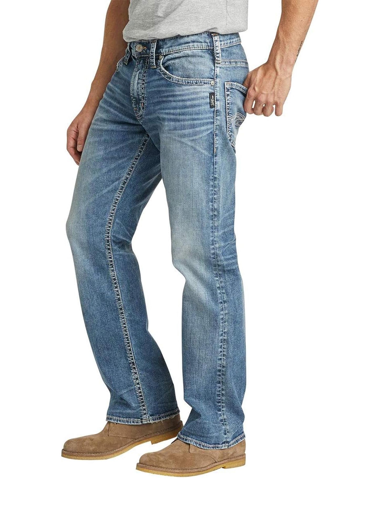 Silver Jeans Co. Zac Relaxed Fit Straight Leg Jeans