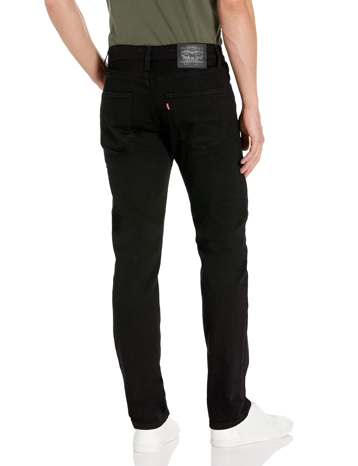 Levi's Men's 511 Slim Fit Jeans (Also Available in Big & Tall), Black 3D Washed, 32W x 36L