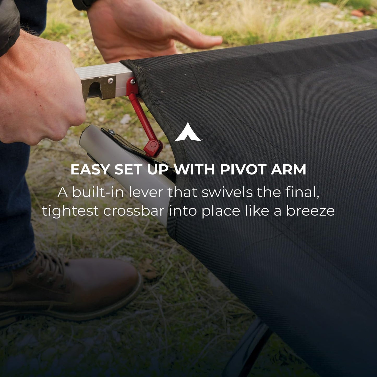 Outfitter XXL Camping Cot (86" x 45") - Folding Camping Cot for Car & Tent Camping