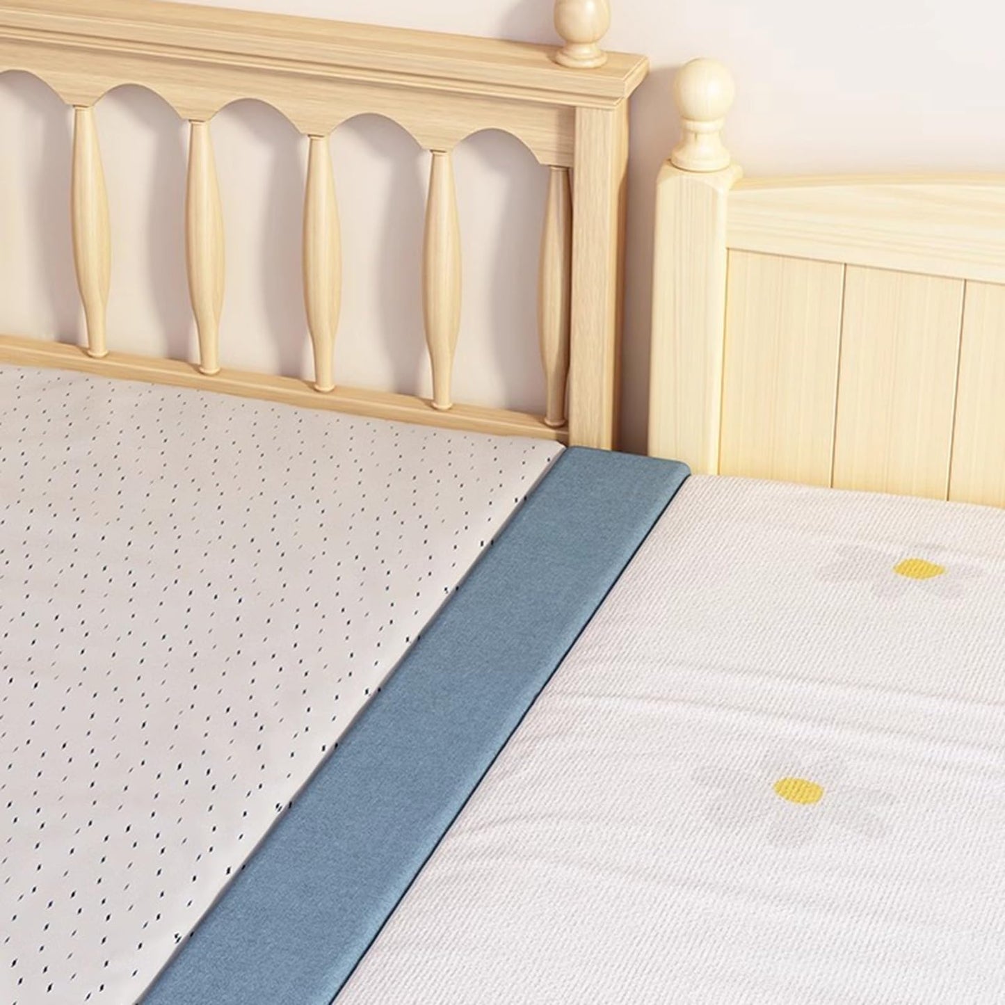 Customized Size Bed Gap Filler, Mattress Extender Bolster Headboard Pillow Cushion with Removable Cover for King Headboard Bed, Mattress Extension Filler