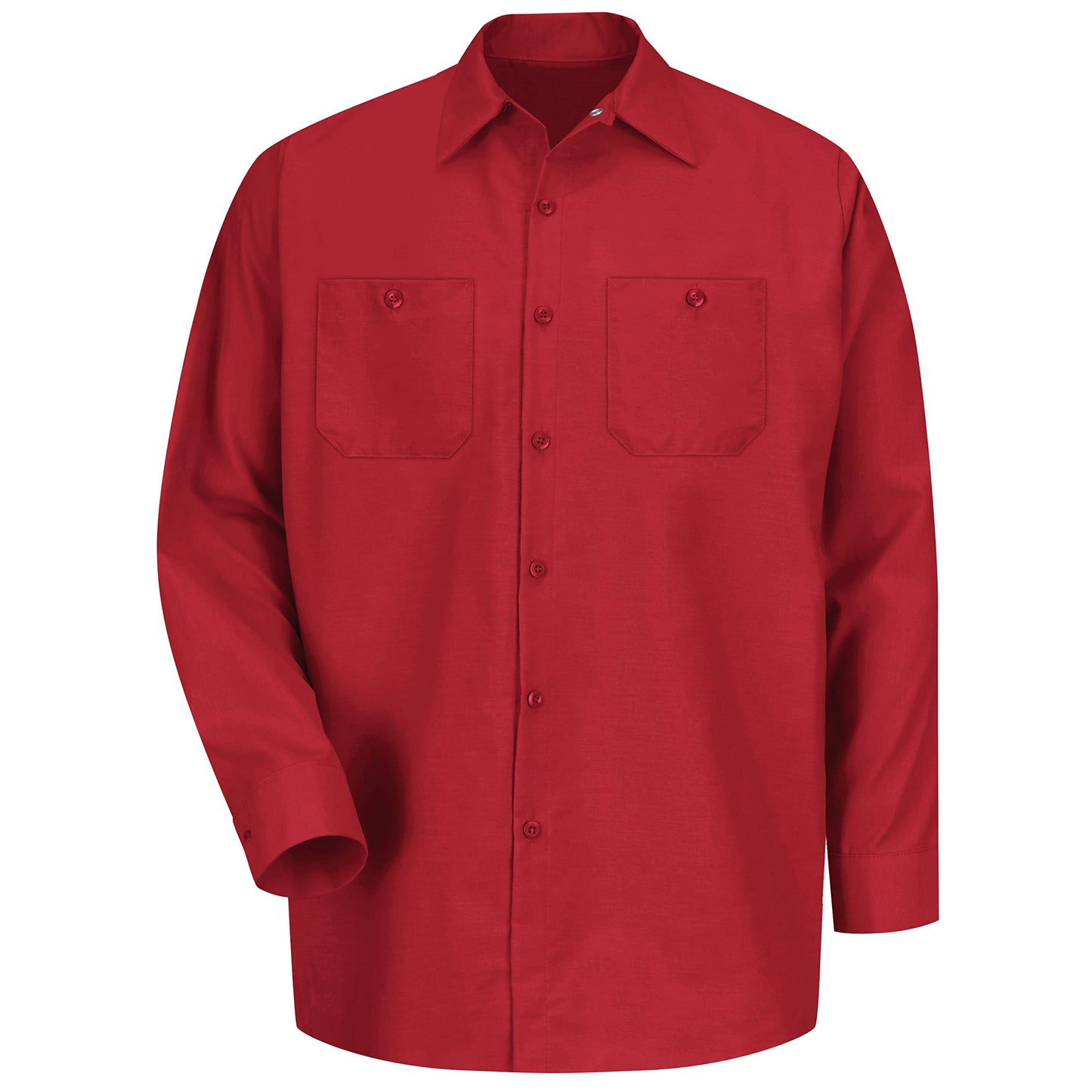 Red Kap mens Industrial Shirt, Regular Fit, Long Sleeve Work Utility Button Down Shirt, Red, XX-Large Tall US