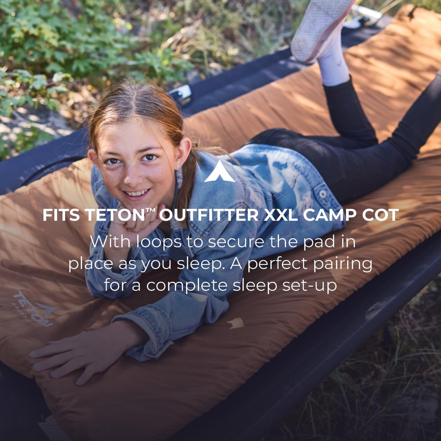 TETON Sports Outfitter XXL Camp Pad; Sleeping Pad for Car Camping , Brown