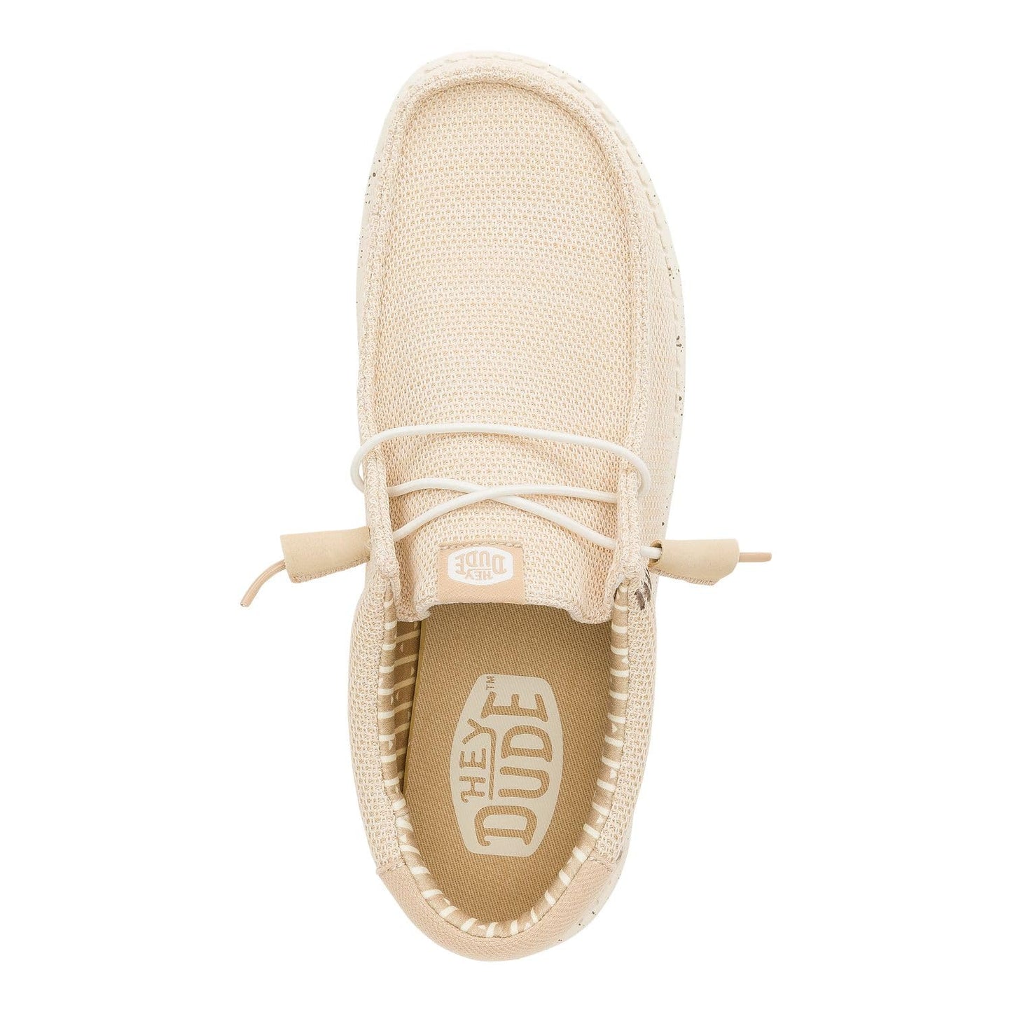 HEYDUDE Wally Stretch Sox Irish Cream/Egret Size 14, Men’s Shoes, Slip-on Loafers, Comfortable & Light-Weight