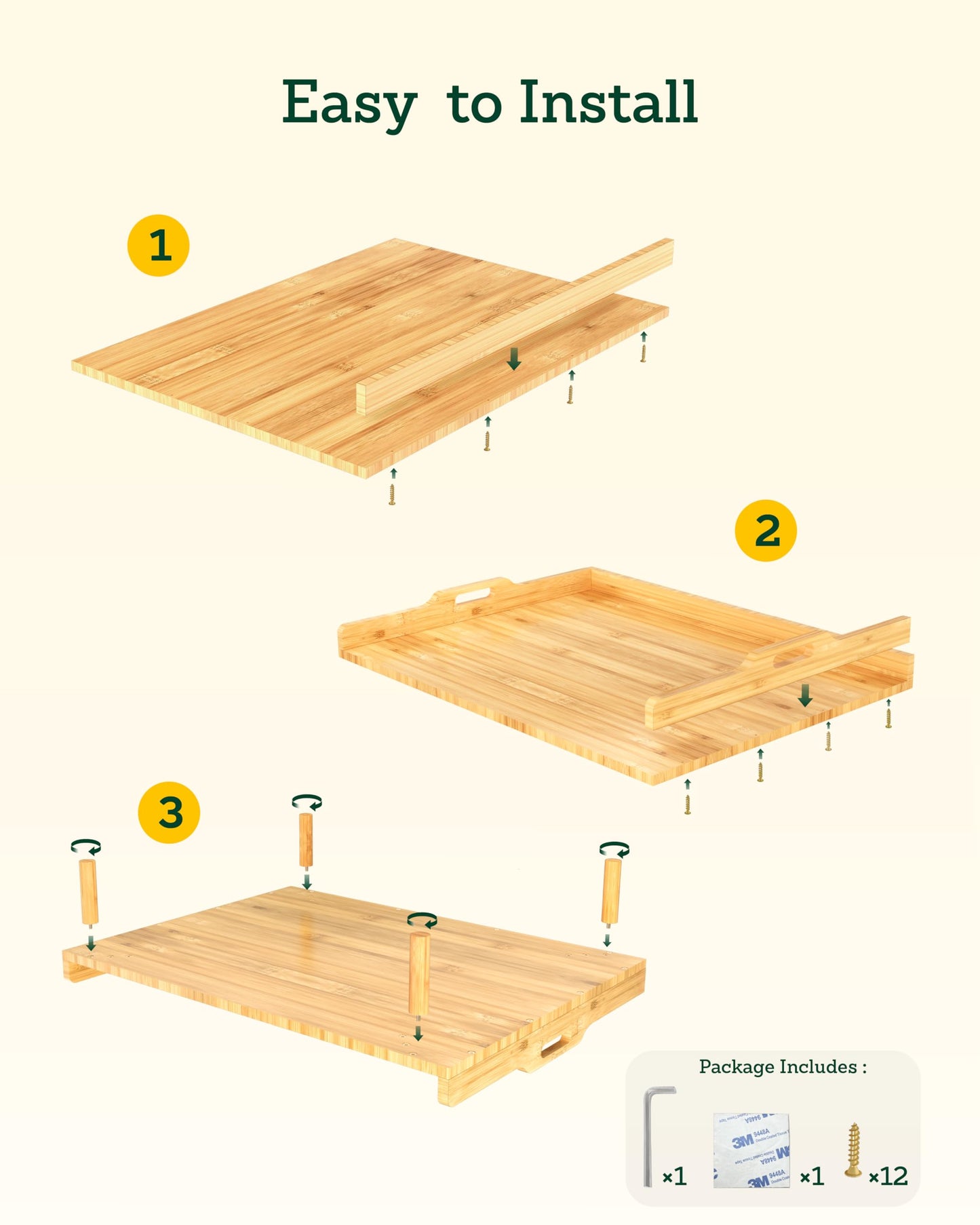 Gas Stove Cover with Extra Large Cutting Board, 29"L x 22"W Bamboo Noodle Board with Handles and Adjustable Legs for Electric or Gas Top, Counter Space, Sink Cover, or RV Protector