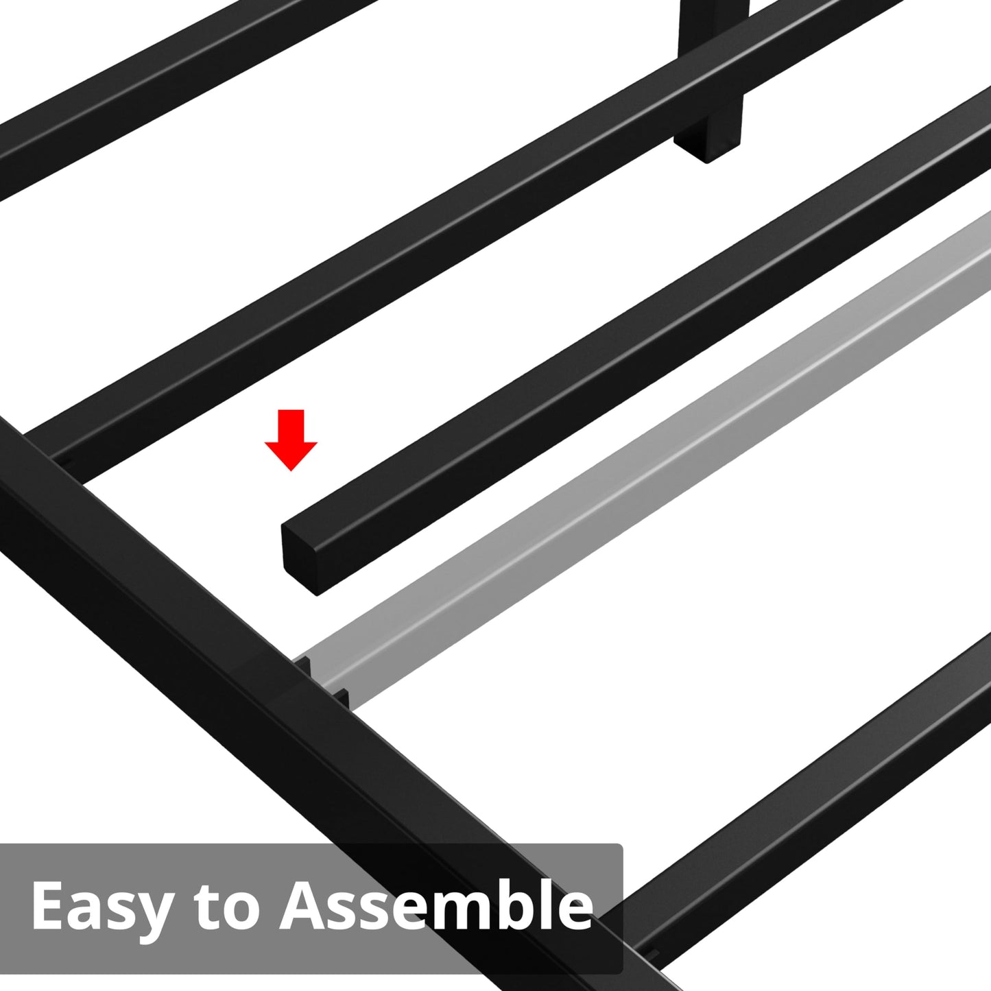 LIKIMIO California King Bed Frames, Storage Headboard with Charging Station, Solid and Stable, Noise Free, No Box Spring Needed, Easy Assembly