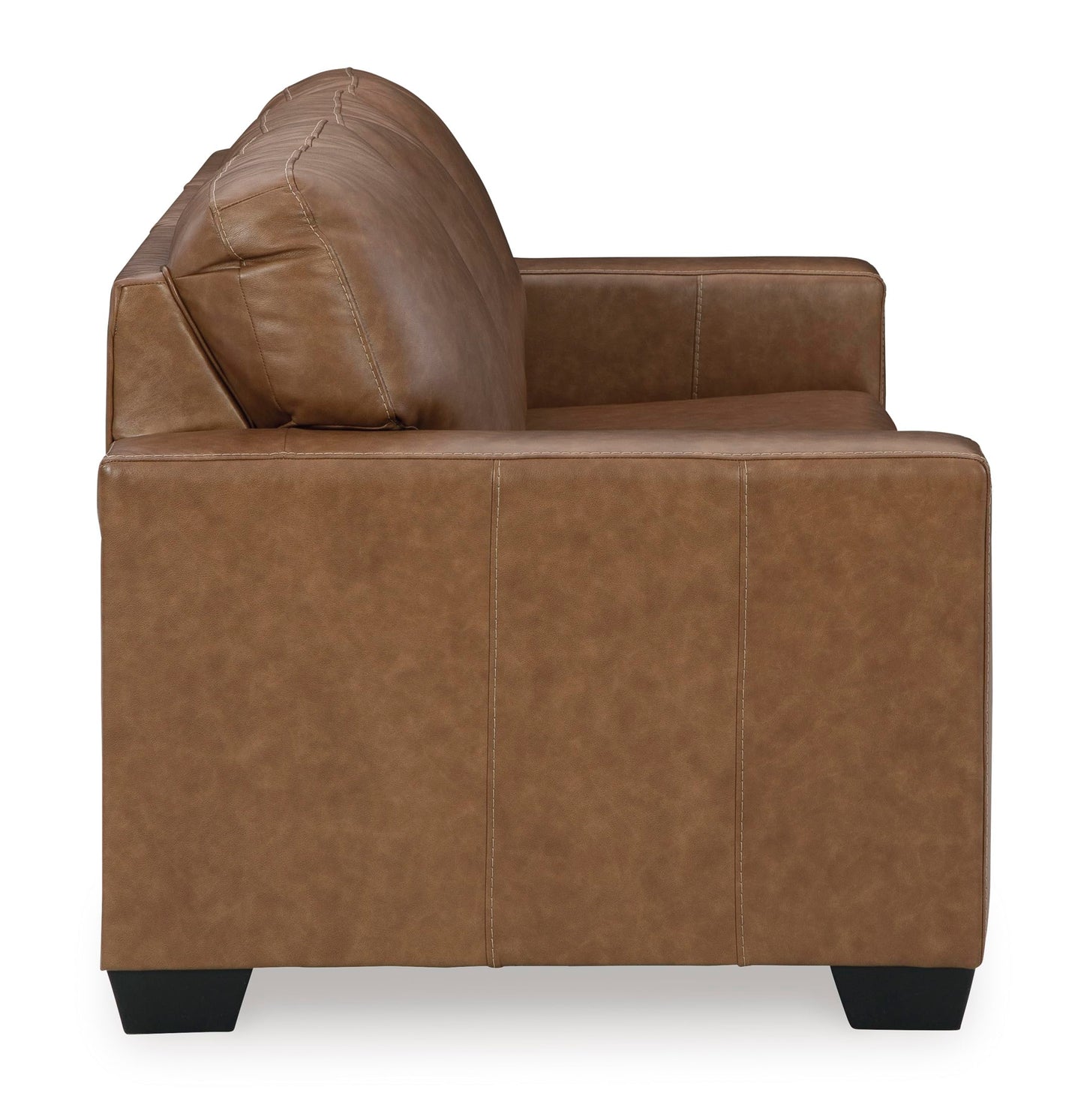 Signature Design by Ashley Bolsena Contemporary Leather Match Sofa, Dark Brown