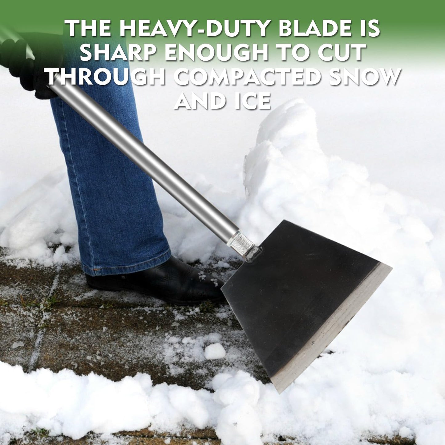 Smarkey 84" Garden Shovel Cleaning Floor Scraper, Weed Removal Tool, Long Handle with Heavy Duty Sharp Blade for Ice Roof Back Yard Sidewalk Grass Walls Glass Tile Painting Stripping Tools