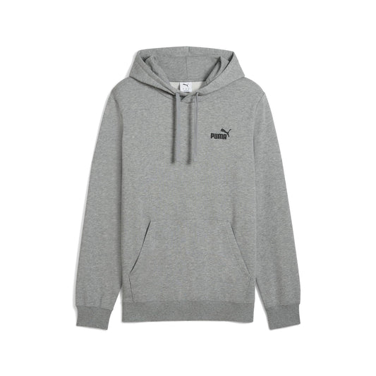 PUMA Men's Tall Size Essentials Small Logo Fleece Hoodie, Medium Gray Heather AH25 - XLT