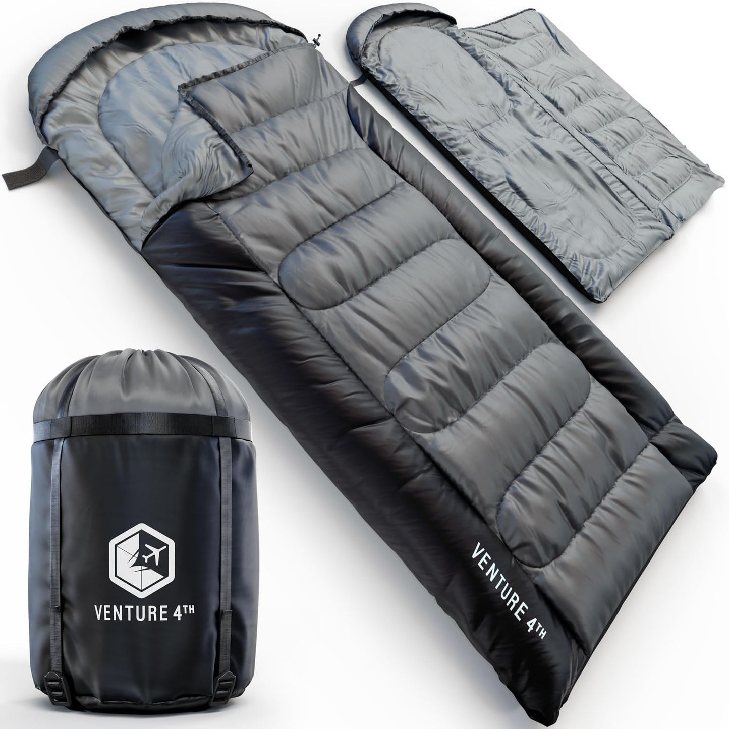 3-Season XXL Long (7'6") Backpacking Sleeping Bag: 30º+ Rated