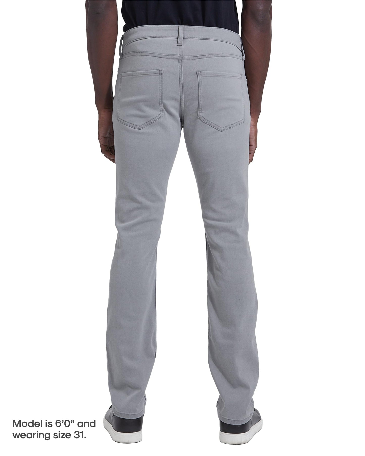 True Classic Mens Jeans – Stretch Jeans for Men, Slim Fit Men’s Stretch Jean - Tapered Skinny Fit, High-Stretch - Medium Gray, 33W X 36L
