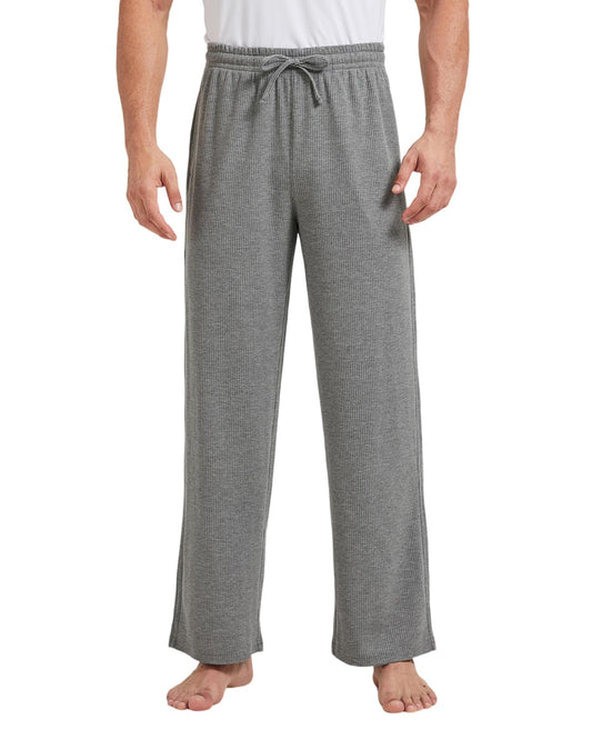 TTZ 34/36 Inseam Mens Tall Pajama Pants Waffle Pj Lounge Sleep Pants for Tall Men-LT