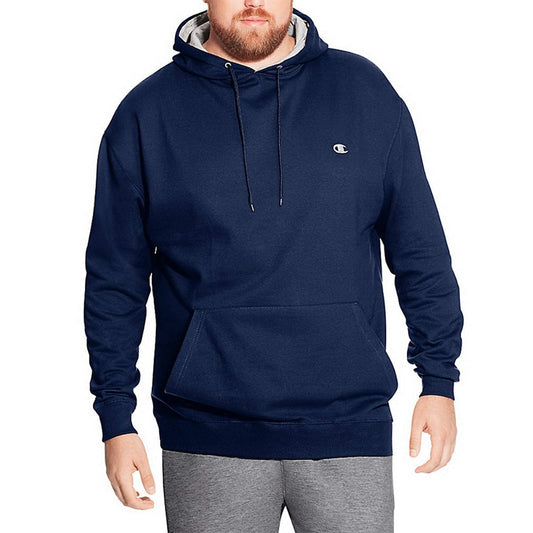 Champion Big and Tall Hoodies for Men - Fleece Pullover Sweatshirt Mens Hoodie Navy