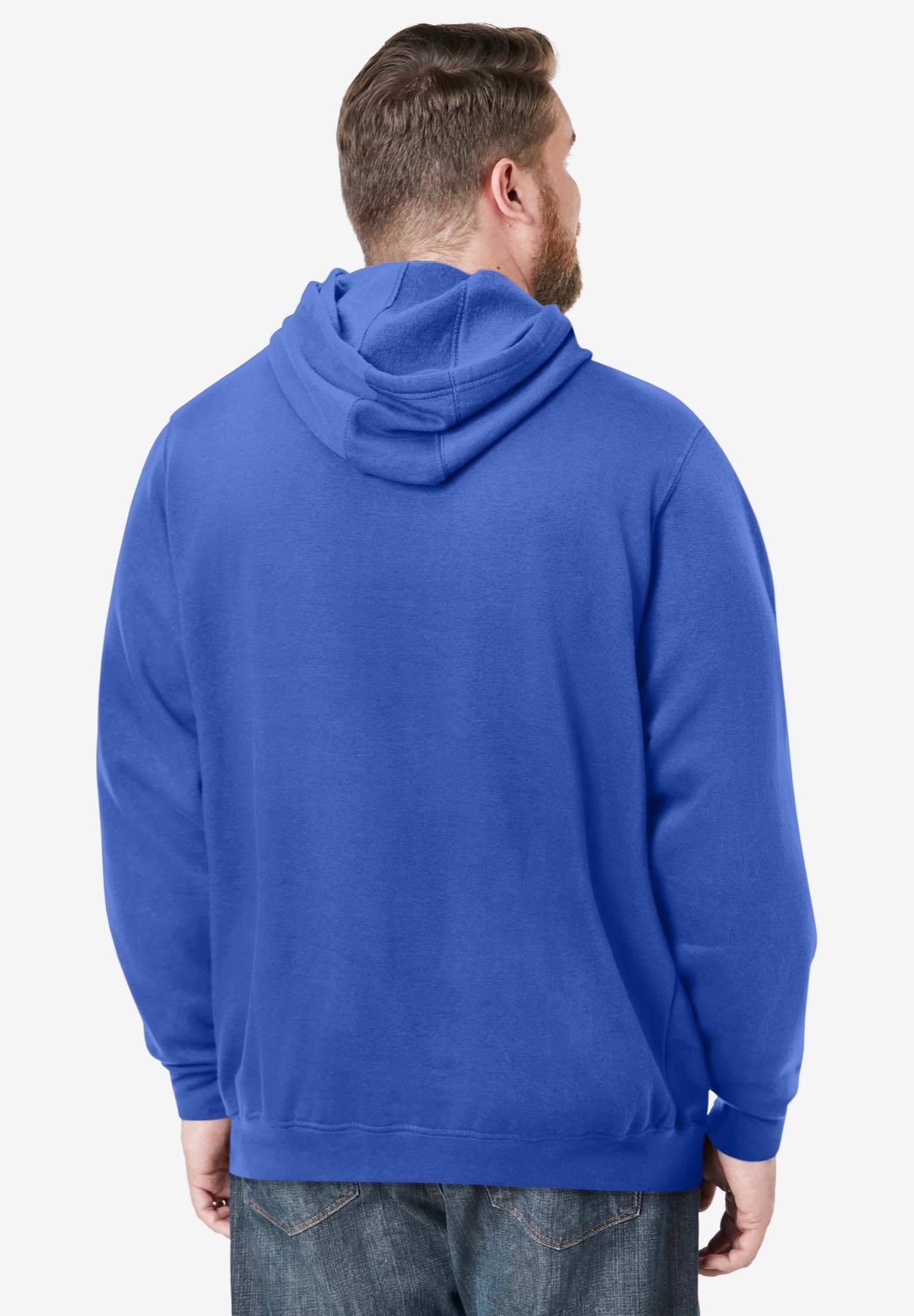 KingSize Men's Big & Tall Fleece Pullover Hoodie - 6XL, Royal Blue