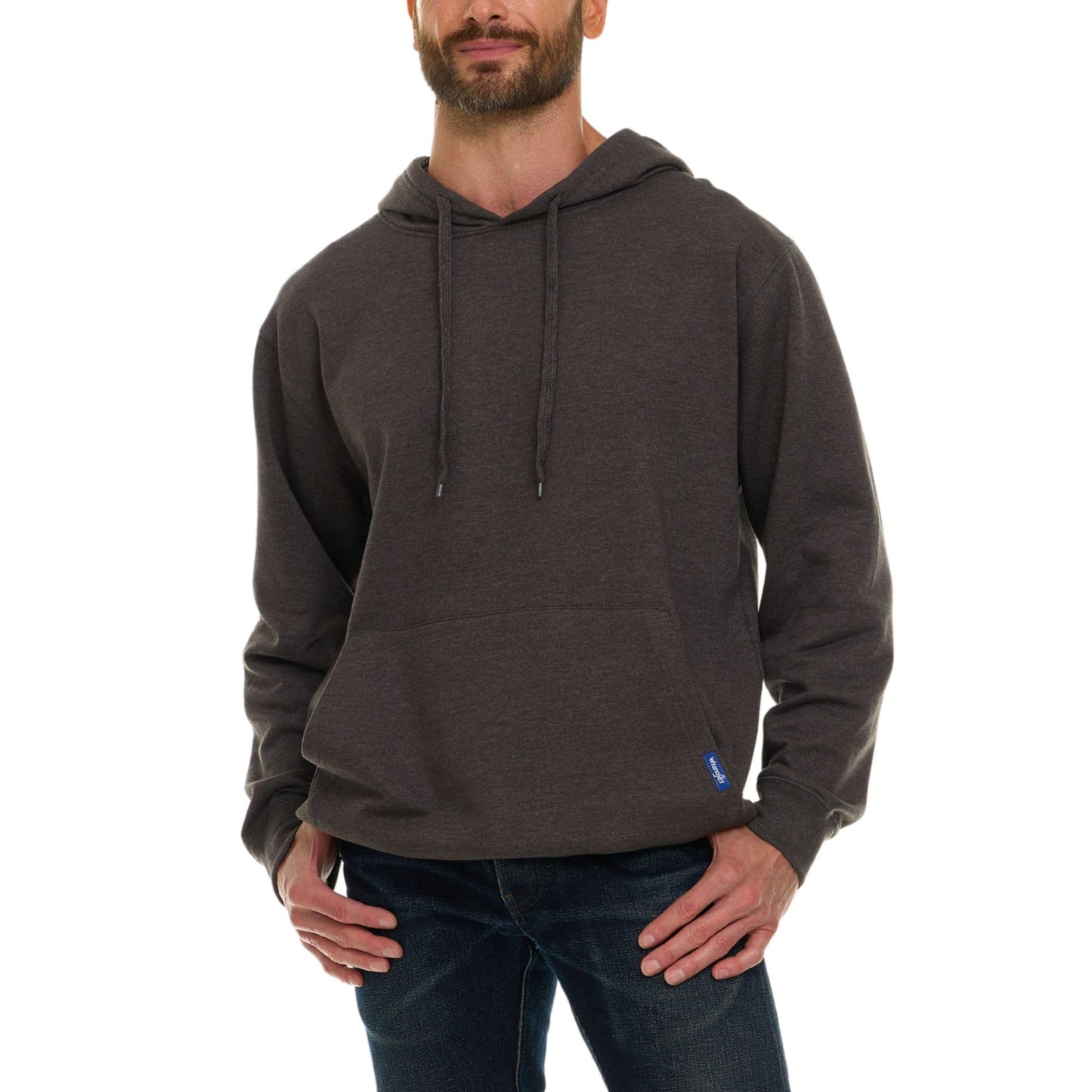 Wrangler Big and Tall Hoodie for Men, Fleece Heavyweight Pullover Sweatshirt, Relaxed Fit Mens Work Hoodies - 4XLT