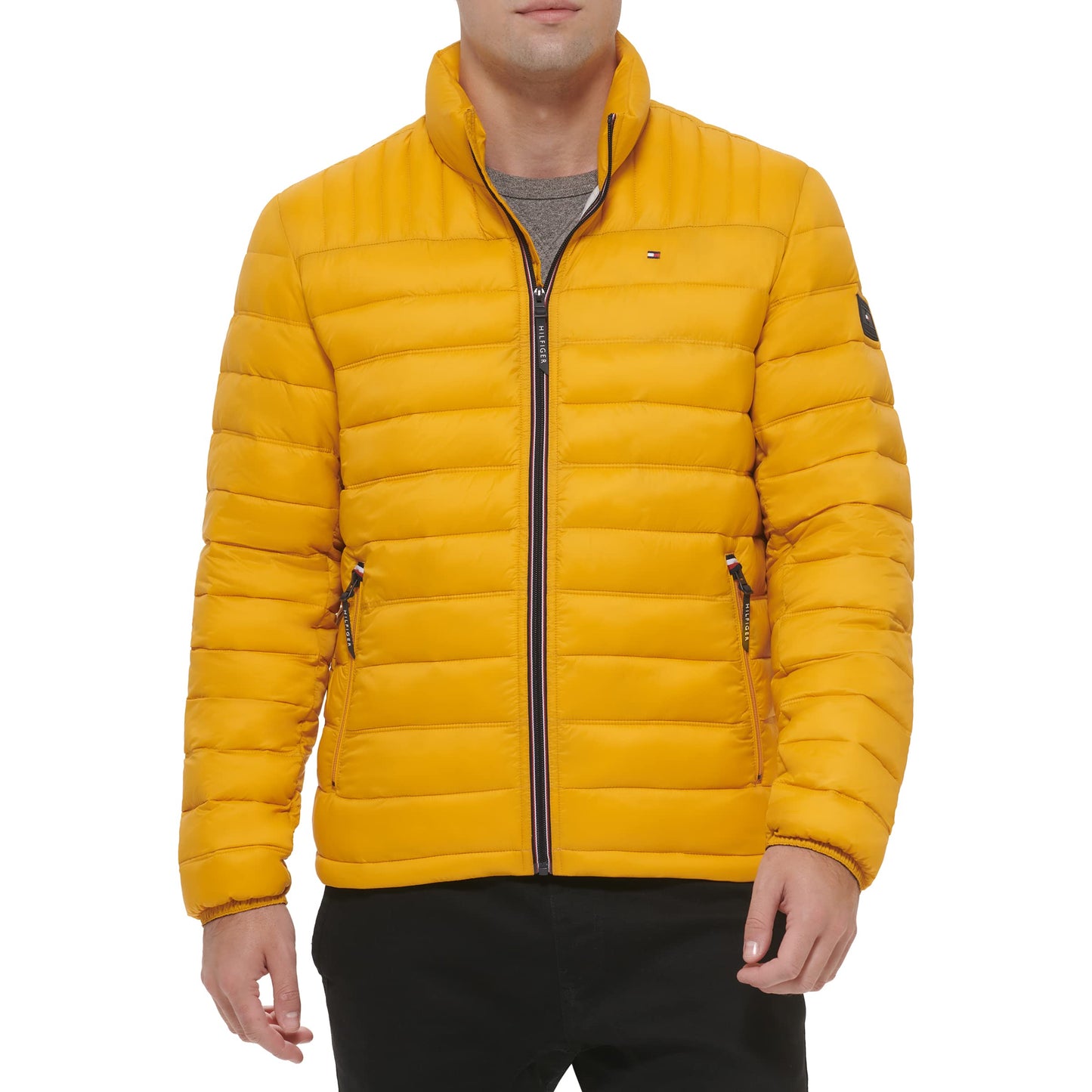 Tommy Hilfiger Men's Ultra Loft Lightweight Packable Puffer Jacket (Standard and Big & Tall), Yellow Gold, X-Large