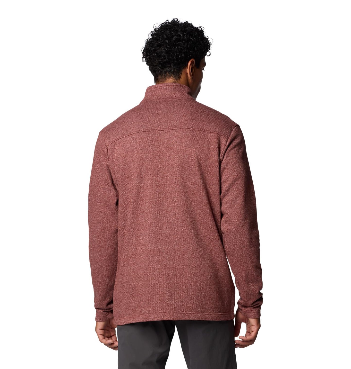 Columbia Men's Great Hart Mountain III Half Zip, Spice Heather, Large Tall