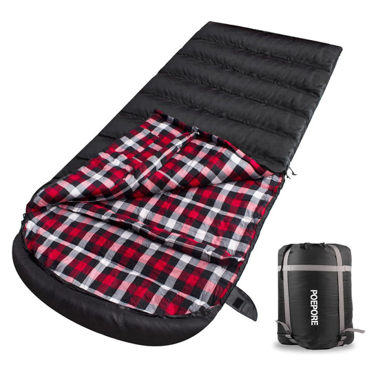 Extra Long (7'6") Flannel Sleeping Bag Cold Weather: 0 Degree